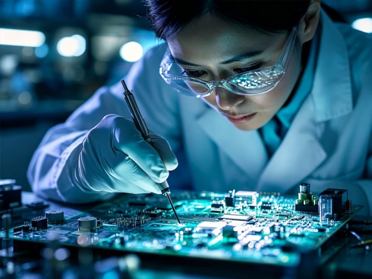 Teste de precisão em laboratório