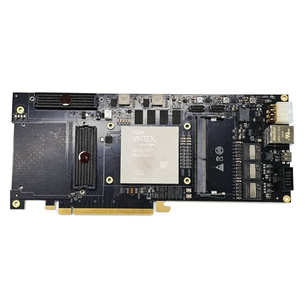 Placa de Desenvolvimento FPGA PCIe Ultra Gama AMD Xilinx XCVU13P Virtex UltraScale+