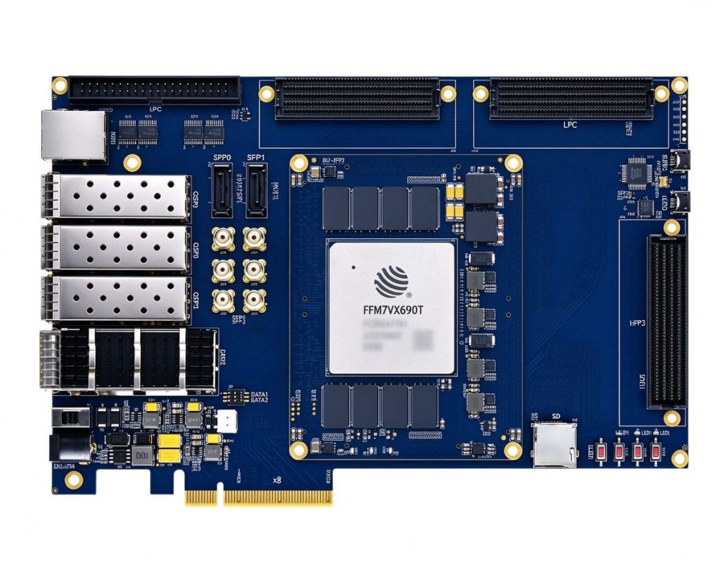 Placa de Desenvolvimento FPGA China Virtex-7 Fudan Micro JFM7VX690T DUF7690T