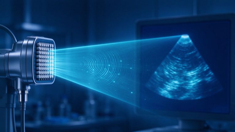 Beamforming de Ultrassom Médico: Cadeia de Sinais de 128 Canais e Orçamento de Taxa de Dados