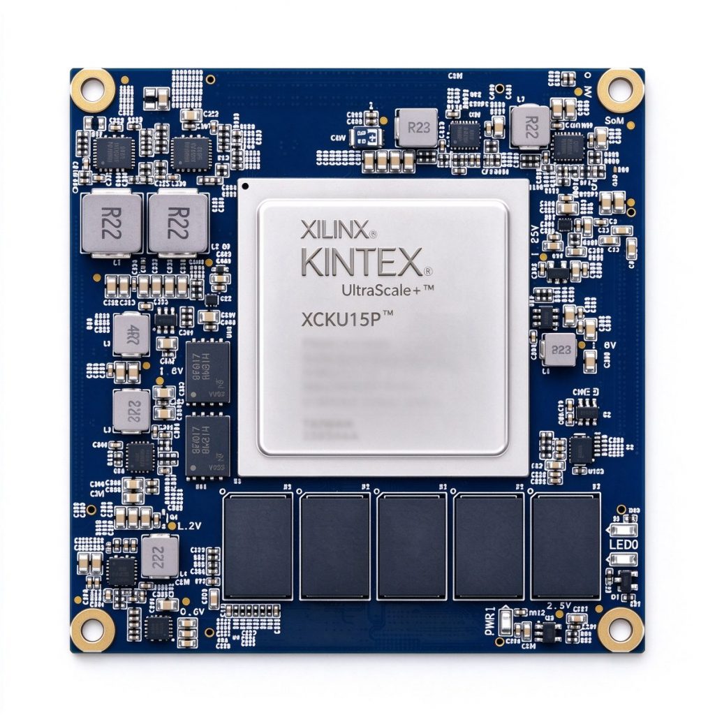 Módulo SoM FPGA de Alto Desempenho AMD Xilinx Kintex UltraScale+ XCKU15P